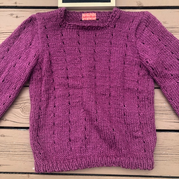 Homemade Knit Sweater with Bubble Sleeves - Picture 3 of 5
